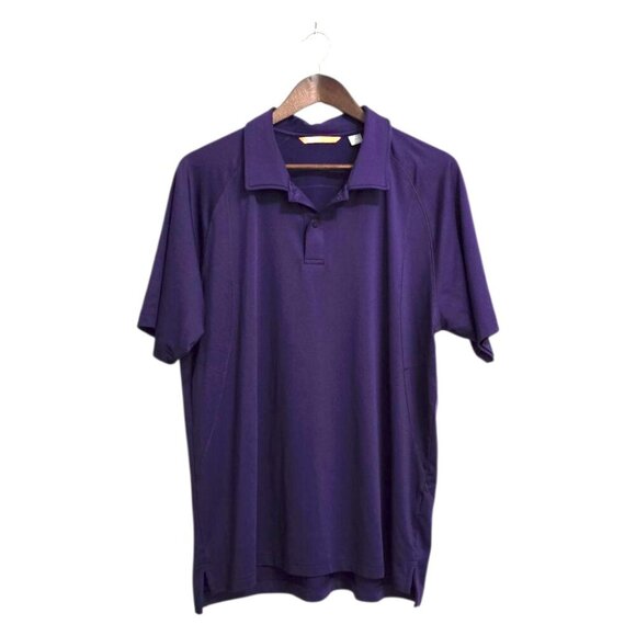 Cutter & Buck Purple CBUK Grip Polo Shirt Sz L - Picture 1 of 11